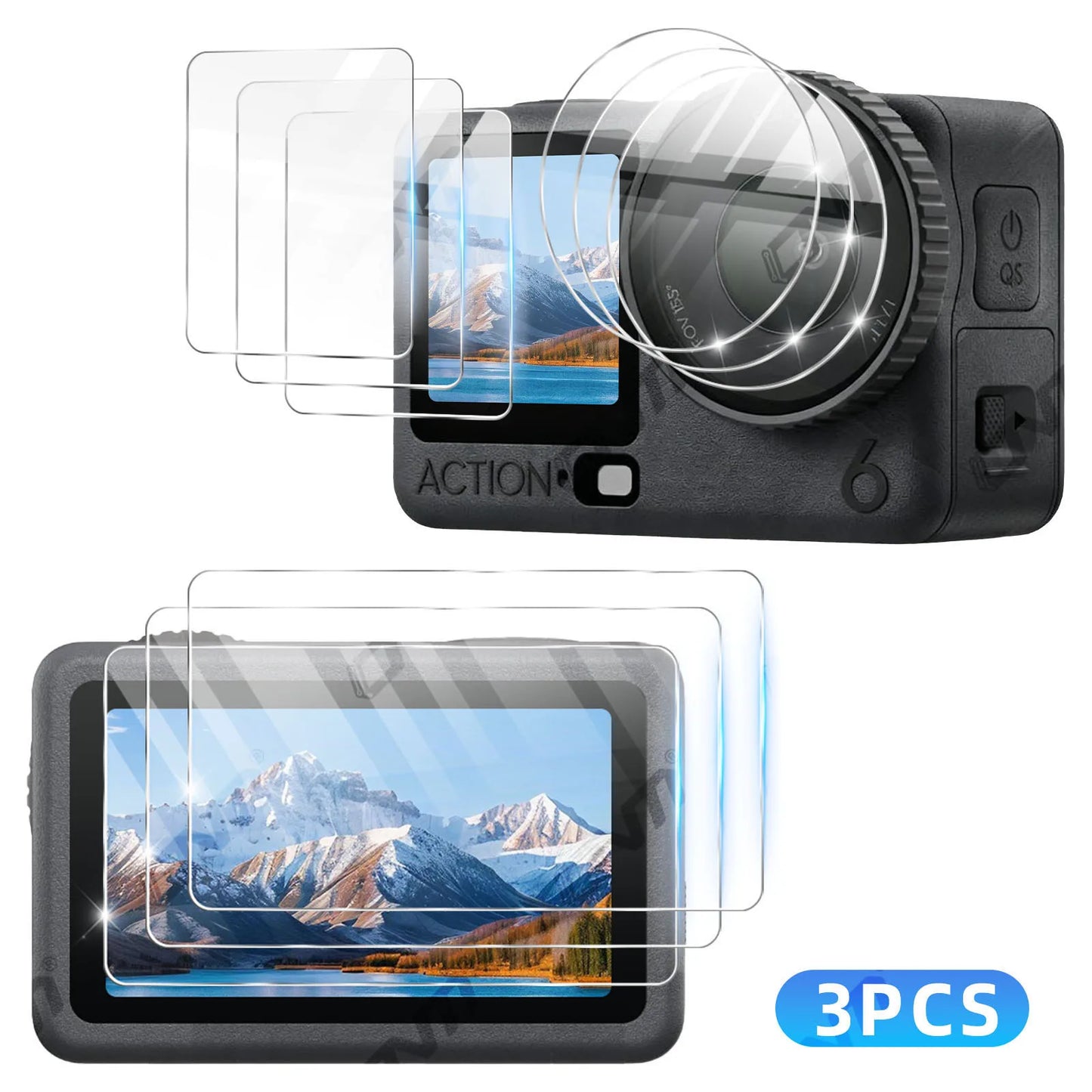 Screen Protector for DJI Osmo Action 6 Tempered Glass Lens Accessories