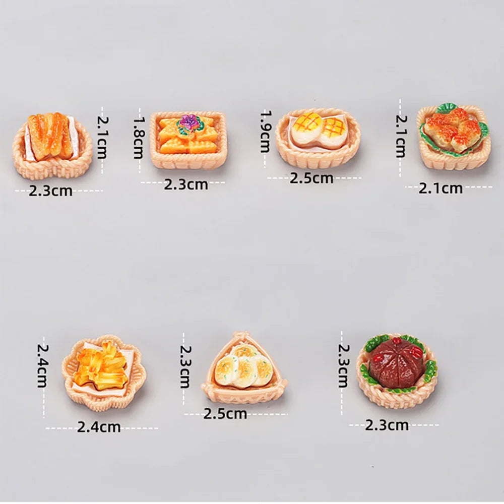 Miniature Dollhouse Electric Oven Accessories 1/6 Scale Bread Food