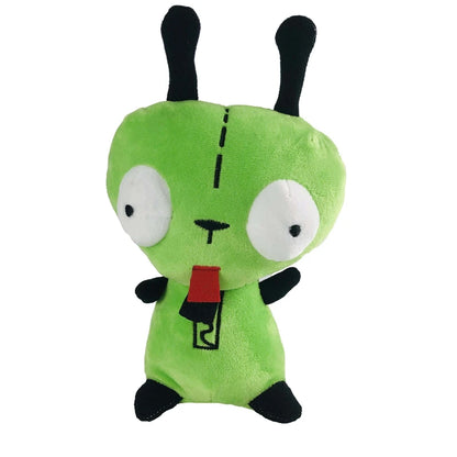 Alien Invader Plush Backpack Zim 3D Eyes Stuffed Robot Toy Green Bag