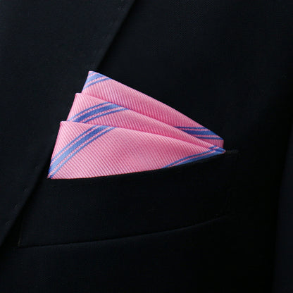 Mens Pocket Square Handkerchief Solid Satin Wedding Accessories