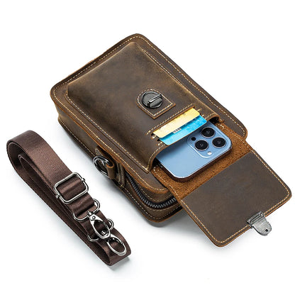 EXPROTAS Phone Waist Bag Crossbody Shoulder Bag for Men