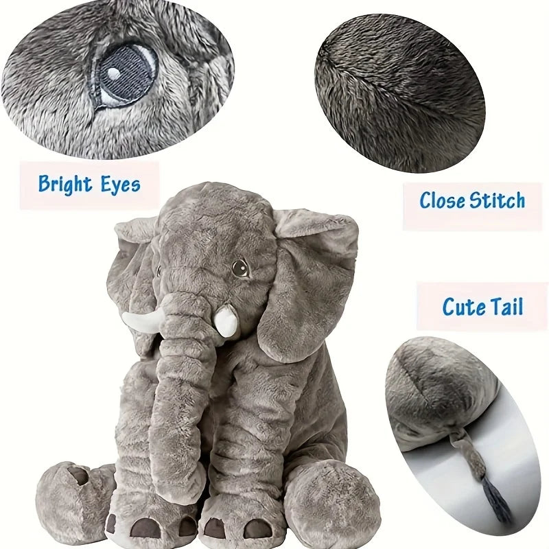 40cm Soft Elephant Plush Toys Cute Elephant Baby Sleeping Pillow Stuffed Animals Best Gifts For Kids Birthday Room Decoration-EXPROTAS