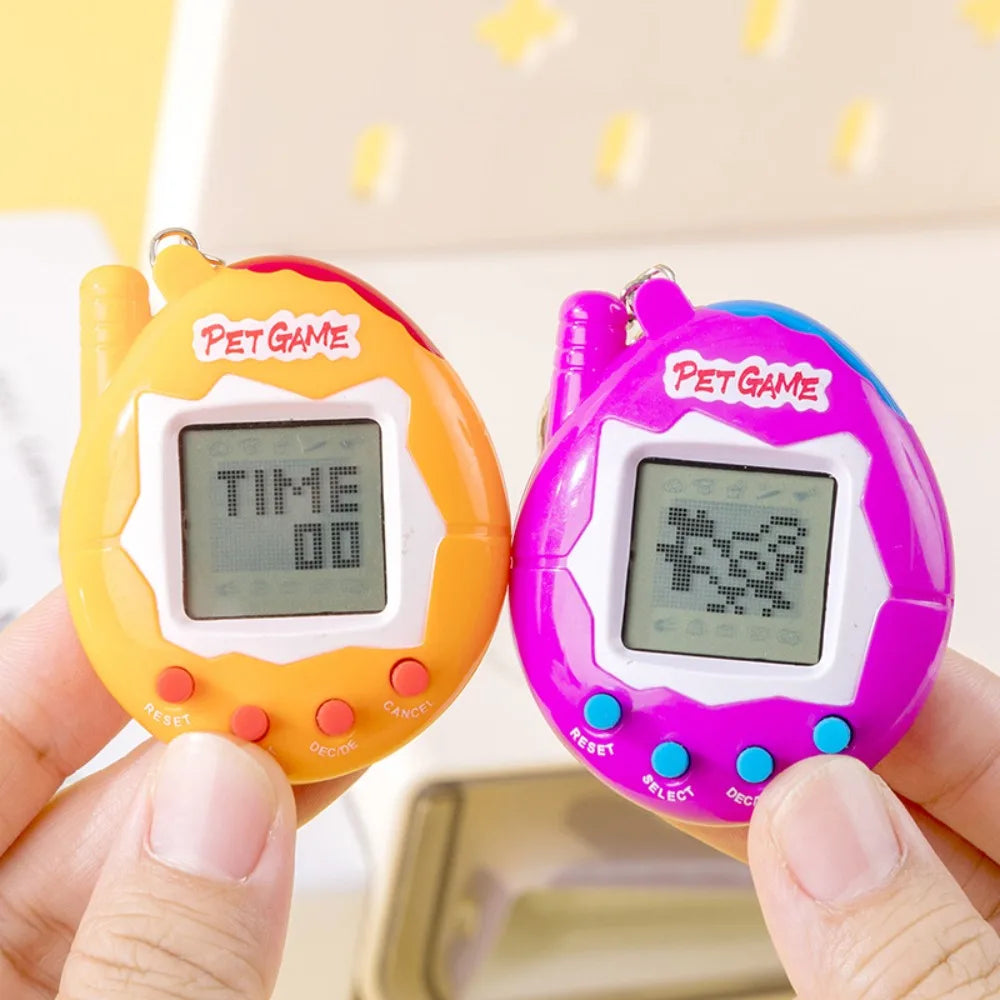 Tamagotchi Electronic Pet Keychain Game Console for Kids - Purple Version