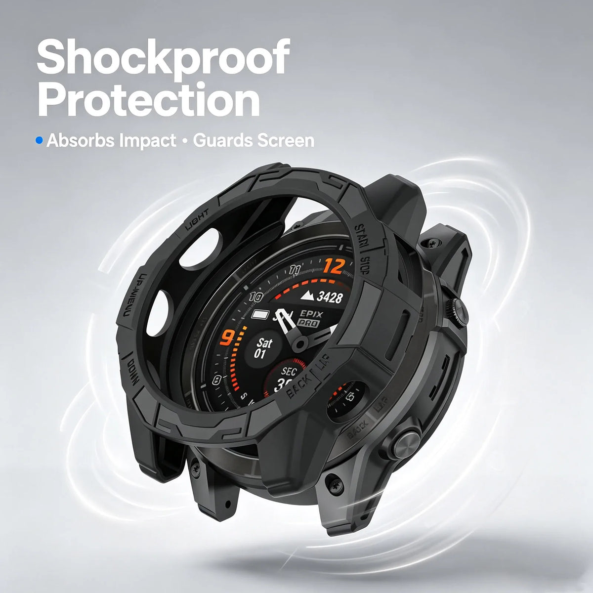 Protective Cover Case For Garmin Fenix 7 7S 7X Epix Pro 42/47/51mm TPU Frame