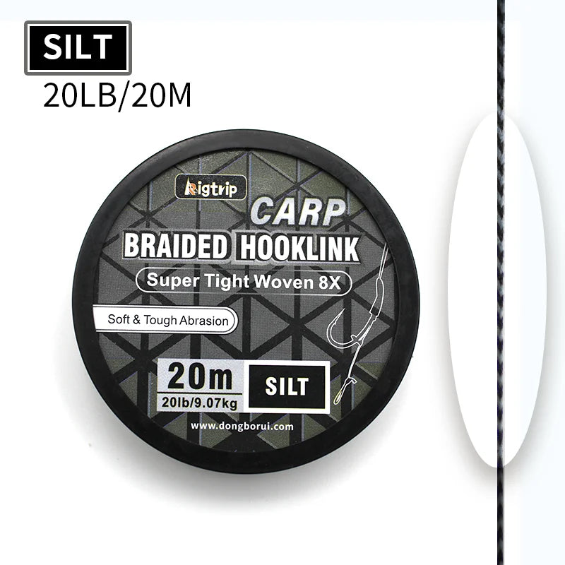 Carp Soft Braided Hooklink Line Uncoated Braid - EXPROTAS