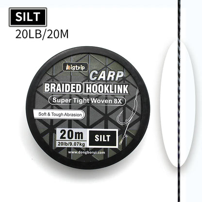Carp Soft Braided Hooklink Line Uncoated Braid - EXPROTAS