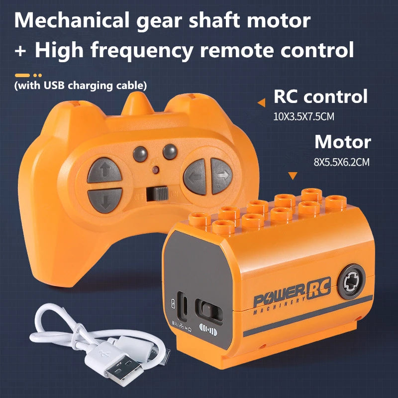 Building Block Power Motor 9656 RC Drive Compatible Technic Toy Models