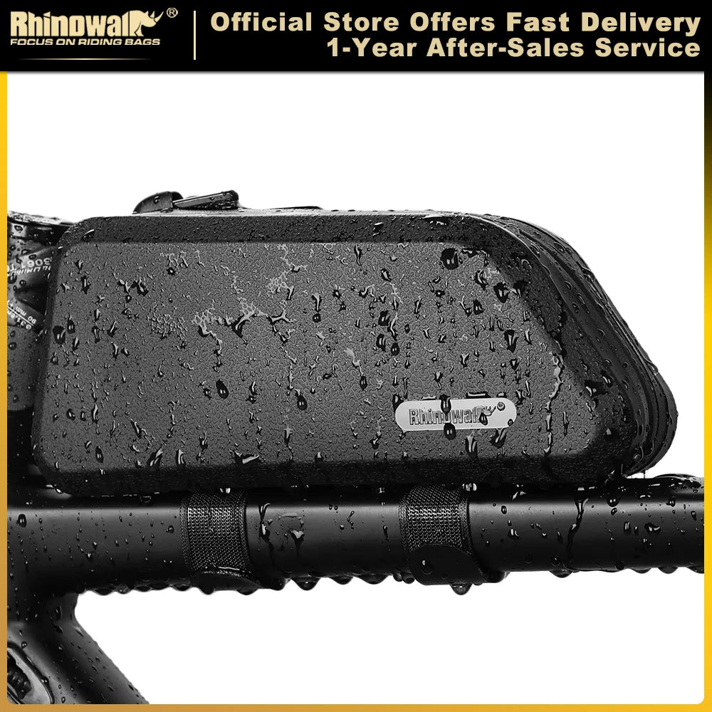 Rhinowalk Waterproof Top Tube Bicycle Bag Hard Shell Bike Bag Stable Cycling Frame Bag Bike Accessories for  Road bike