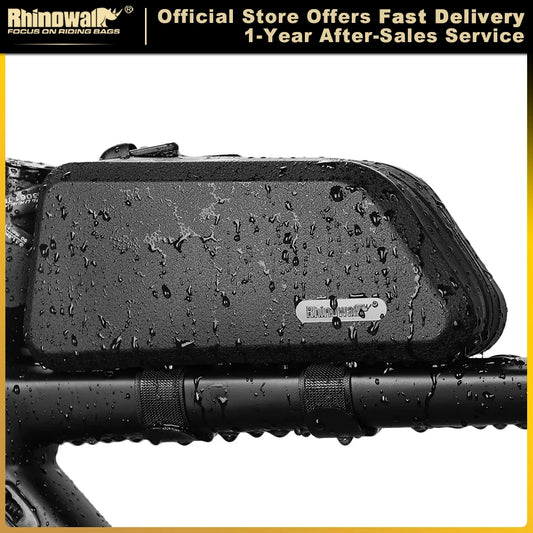 Rhinowalk Waterproof Top Tube Bicycle Bag Hard Shell Bike Bag Stable Cycling Frame Bag Bike Accessories for  Road bike