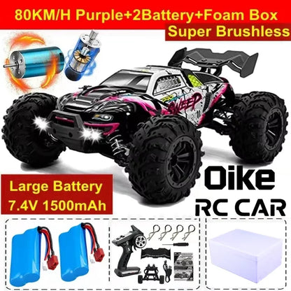 4WD RC Car Remote Control Buggy Off Road Brushless 80KM/H Racing Truck