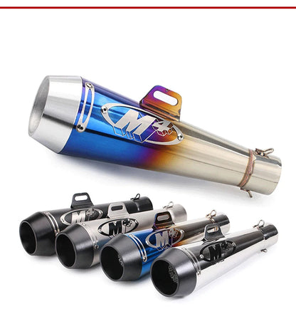 51MM Motorcycle Exhaust Pipe M4 Escape GP Moto Pot Muffler Slip on For Scooter Motocross Dirt Bike Moto 300cc 600cc 1000cc-EXPROTAS