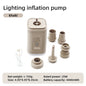 Mini Electric Air Pump Rechargeable Inflator for Camping Equipment with Light