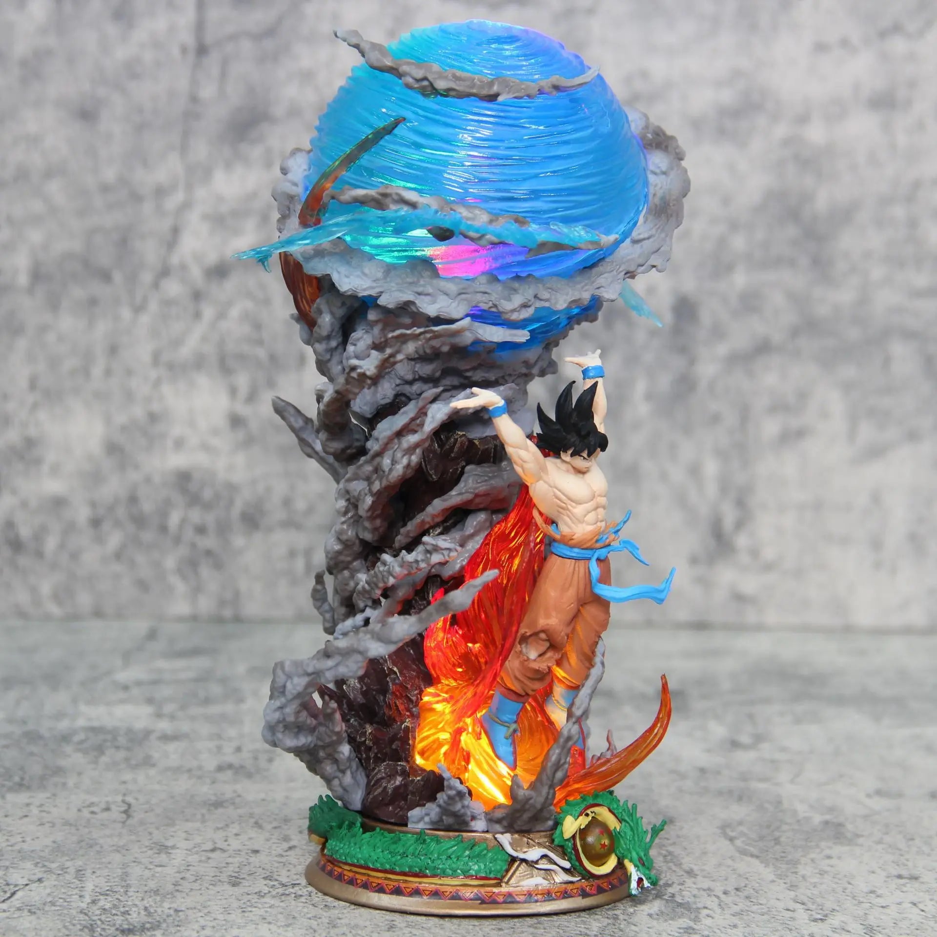 23cm Anime Dragon Ball Goku Figure Super Spirit Bomb Son Goku Action Figures Gk Pvc Model Collection Model Toys Gifts-EXPROTAS