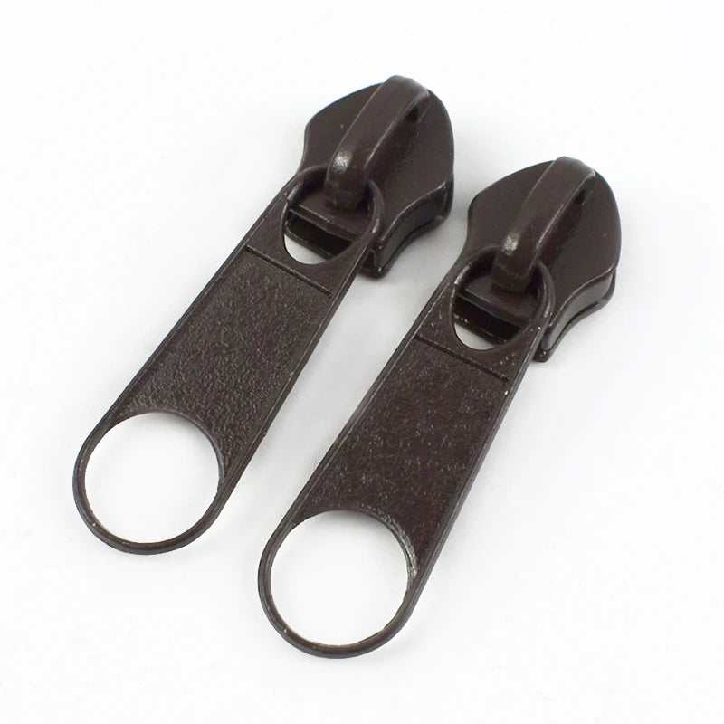 50/100/200Pcs 3#5# Zipper Slider For Nylon Zippers Bag Garment Zip Puller Backpack Pocket Zips Repair Kit DIY Sewing Accessories