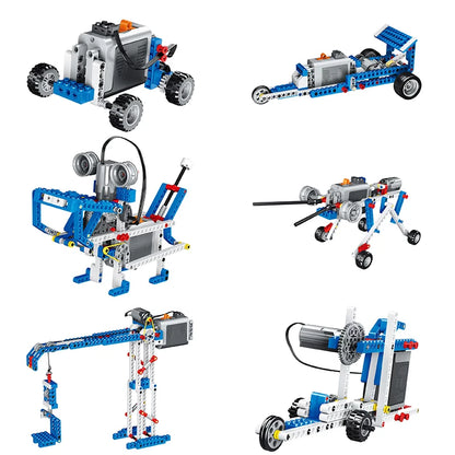 9686 Technical Parts Multi Technology MOC Brick Educational School Student Learning Building Block Power Punction Teaching Tools-EXPROTAS