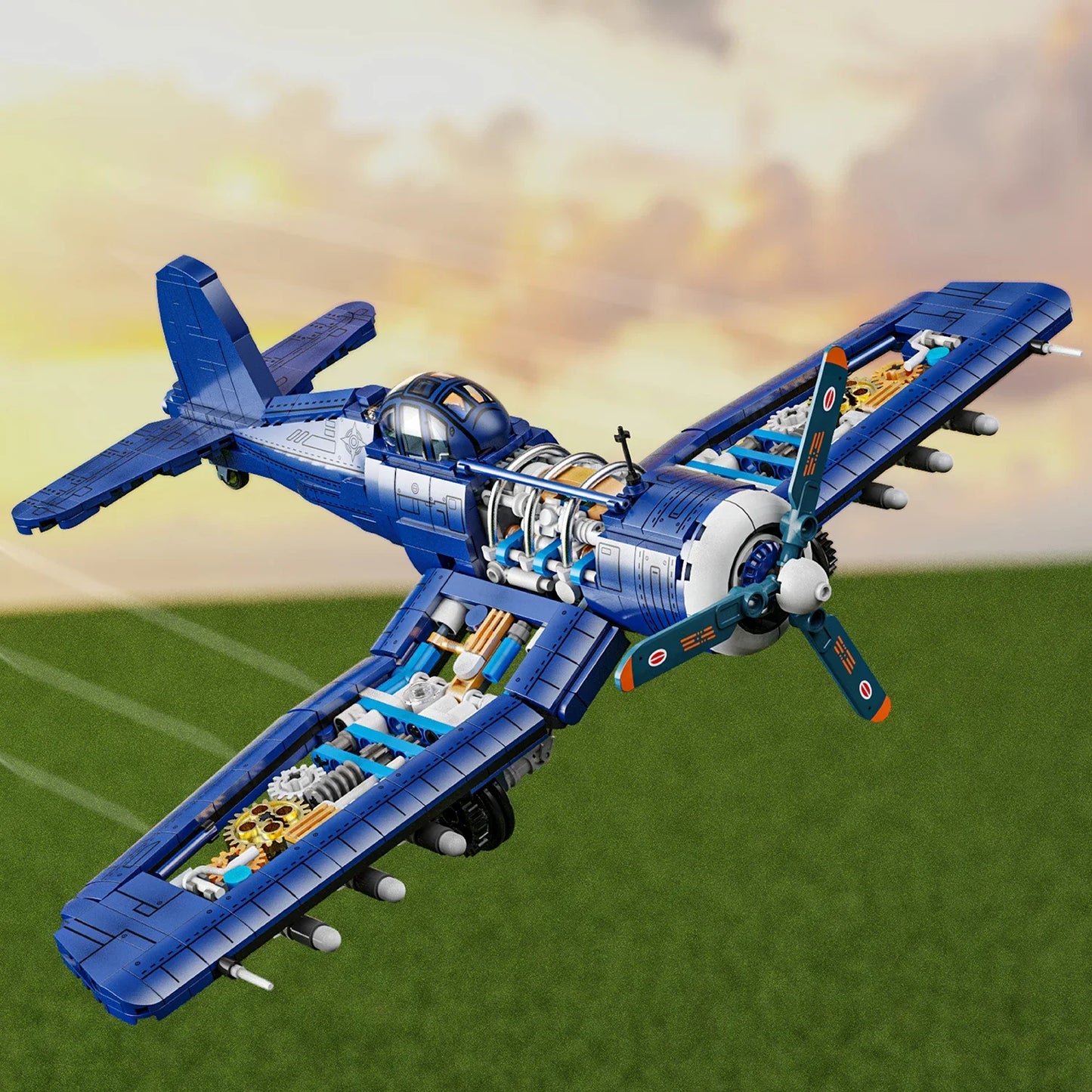 Military Attack Airplane Building Block Set Toy Gift for Kids & Adults Bricks