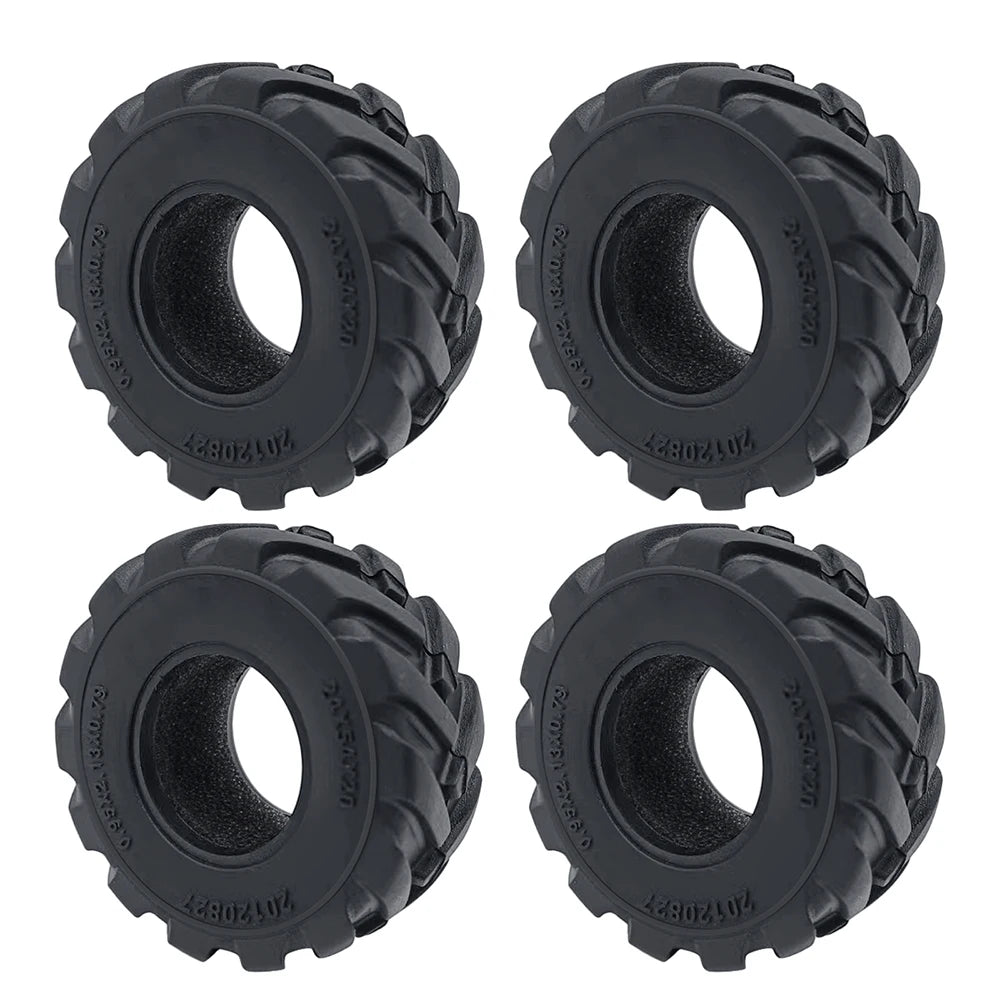 YEAHRUN 4Pcs 1.0inch Soft Rubber Wheel Tires 50/54/58/62/64/65mm for TRX-4M 1/18 Axial SCX24 1/24 RC Crawler Car Upgrade Parts-EXPROTAS
