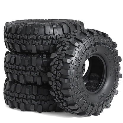 RED SPIDER 1.9 Rubber Tires for 1/10 RC Crawler TRX4 TRX6 Axial SCX10 II III Set
