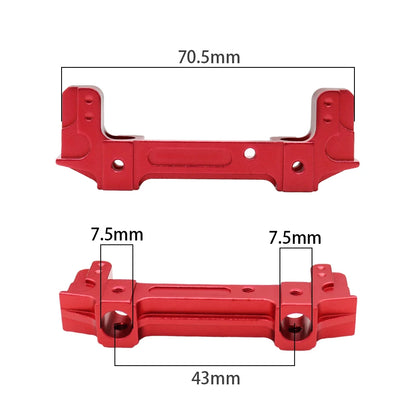 1/10 RC Crawler Metal Front & Rear Bumper Mount Set for Axial SCX10 II