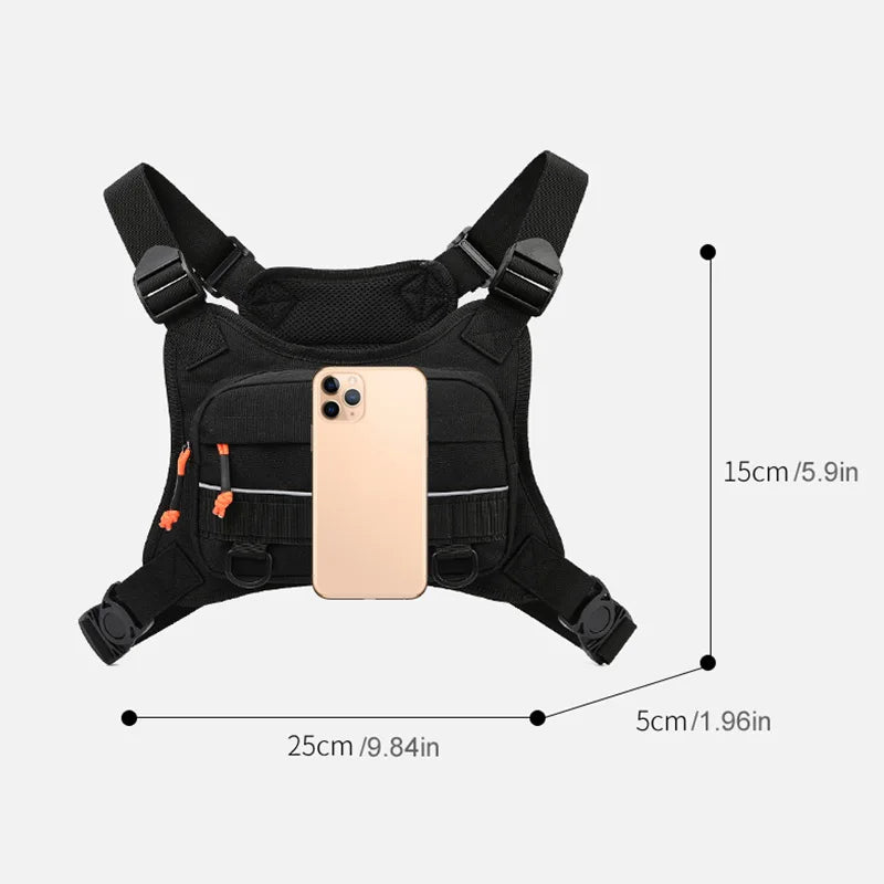 Tactical Chest Bag for Outdoor Fishing Hiking Camping Travel