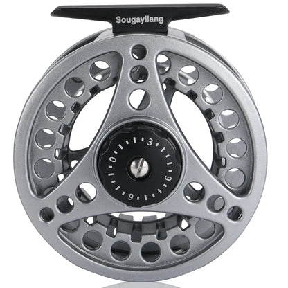 Sougayilang Fly Fishing Reel 5/6 7/8, Die-Cast Aluminum Spool, 11kg Max Drag