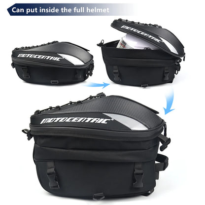 Back Seat Bags Waterproof Helmet Bag for Motorbike 43x29x20cm