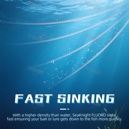 SeaKnight Fishing Line 100M/50M Fluorocarbon 3-100LB Strong Sinking Line