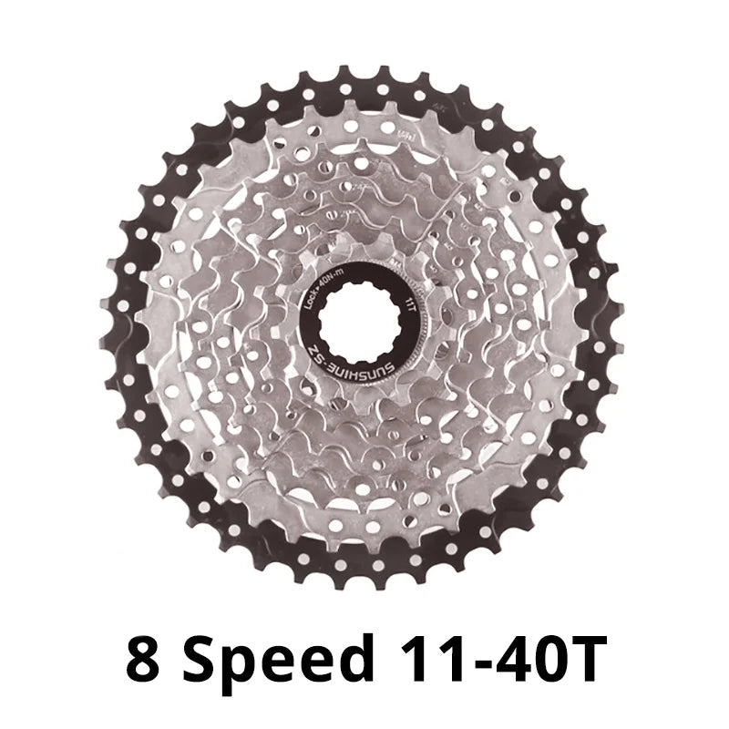 SUNSHINE 8-Speed HG Cassette 11-25T to 11-42T for HG Freehub