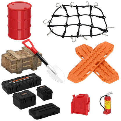 RC Crawler Decoration Luggage Net for 1/18 TRX4M 1/24 SCX24 Car Parts