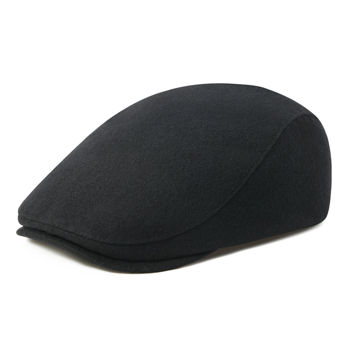 Men's Herringbone Newsboy Hat Wool Blend Flat Cap Gatsby Style