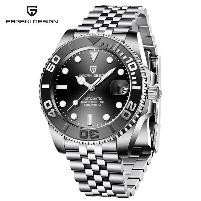 PAGANI Design Men’s Automatic Watch Sapphire Stainless Steel Waterproof Luxury Sport