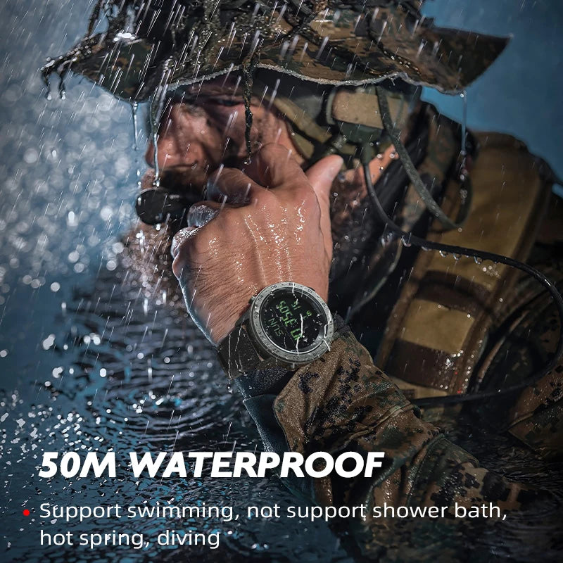 NORTH EDGE TANK 3 Military Digital Watch 50M Waterproof Compass Sport Men