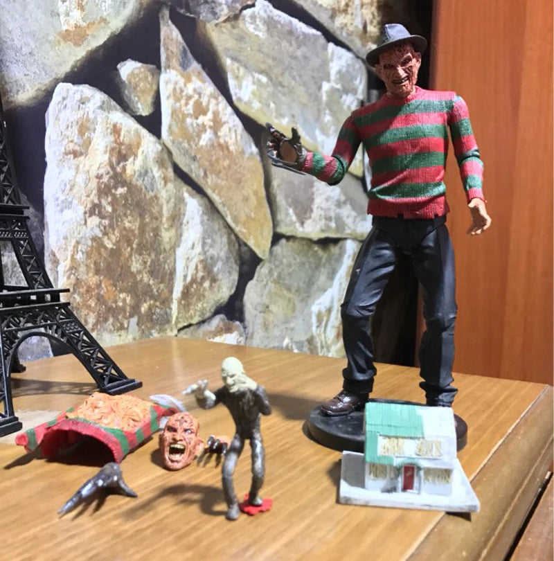 NECA Freddy Krueger Action Figure Collectible Model Toy Halloween Christina Horror Decoration Gift Move Figure-EXPROTAS