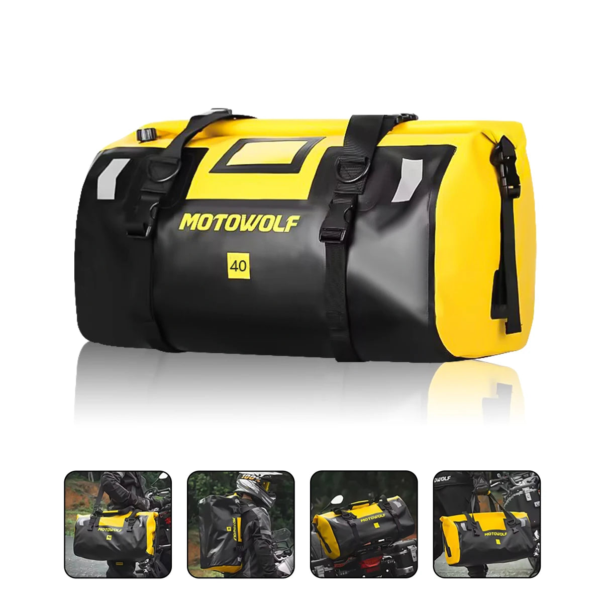 Universal Motorcycle Waterproof Tail Bags Back Seat Bags Cycling Camping Travel Bag Motorbike Scooter Sport Luggage Pack 66L 40L-EXPROTAS