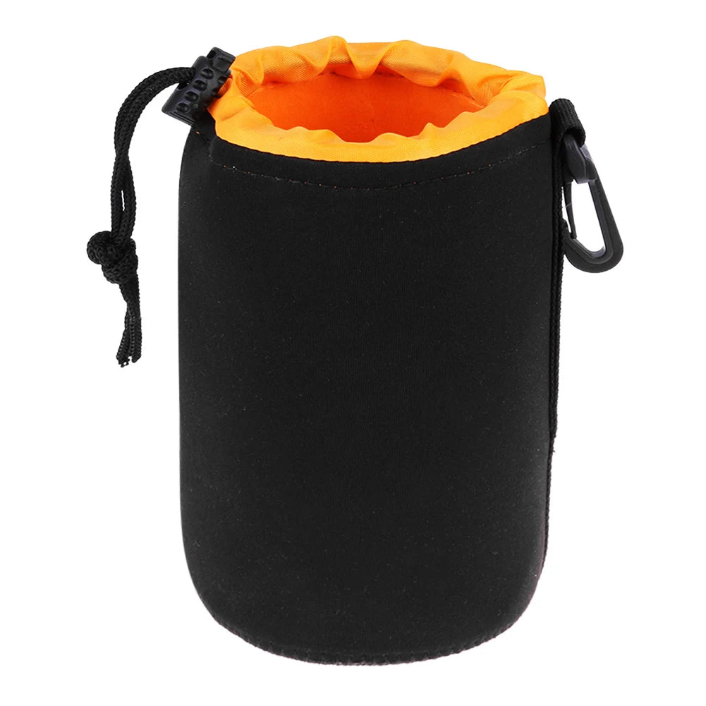 Camera Lens Pouch Bag Neoprene Waterproof Soft Case For Canon Sony DSLR Lenses