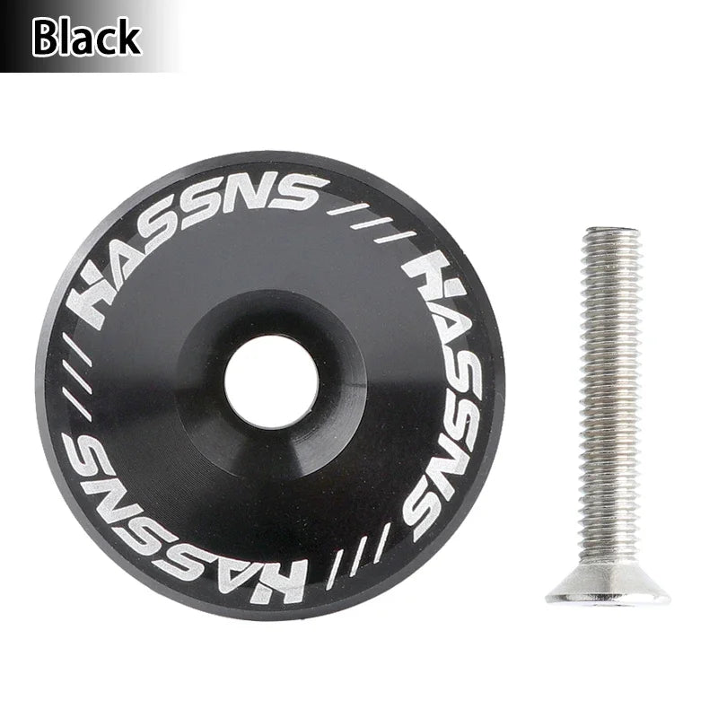 HASSNS Stem Cap Aluminum Headset Top Cap MTB Road Bicycle Power Cap - EXPROTAS