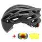 SUPERIDE Men Women Cycling Helmet with Rearlight Sports MTB Bicycle Helmet Road Bike Mountain Bike Helmet with Goggles & Visor-EXPROTAS