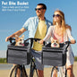 Dog Cat Bike Basket Expandable Pet Carrier Backpack 4-Door Foldable Bike Carrier