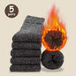 3/5 Pairs Thick Towel Mid-Calf Warm Socks for Winter Snow Boots