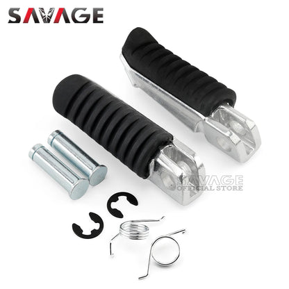 For KAWASAKI NINJA 250 400 650 1000 VERSYS Z1000SX Z750 ER6F ZX6R ZX12R Front Footrest Foot Pegs Motorcycle Rubber Pedal Pads-EXPROTAS