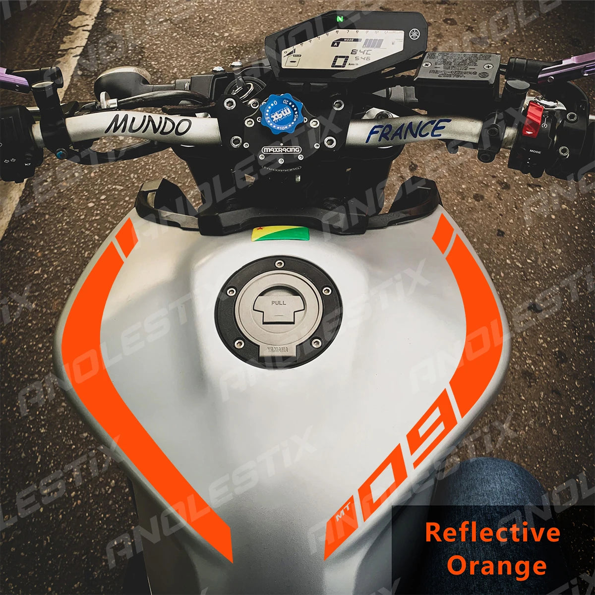 Reflective Vinyl Motorcycle Stickers for Yamaha MT09 FZ09 2018-2020