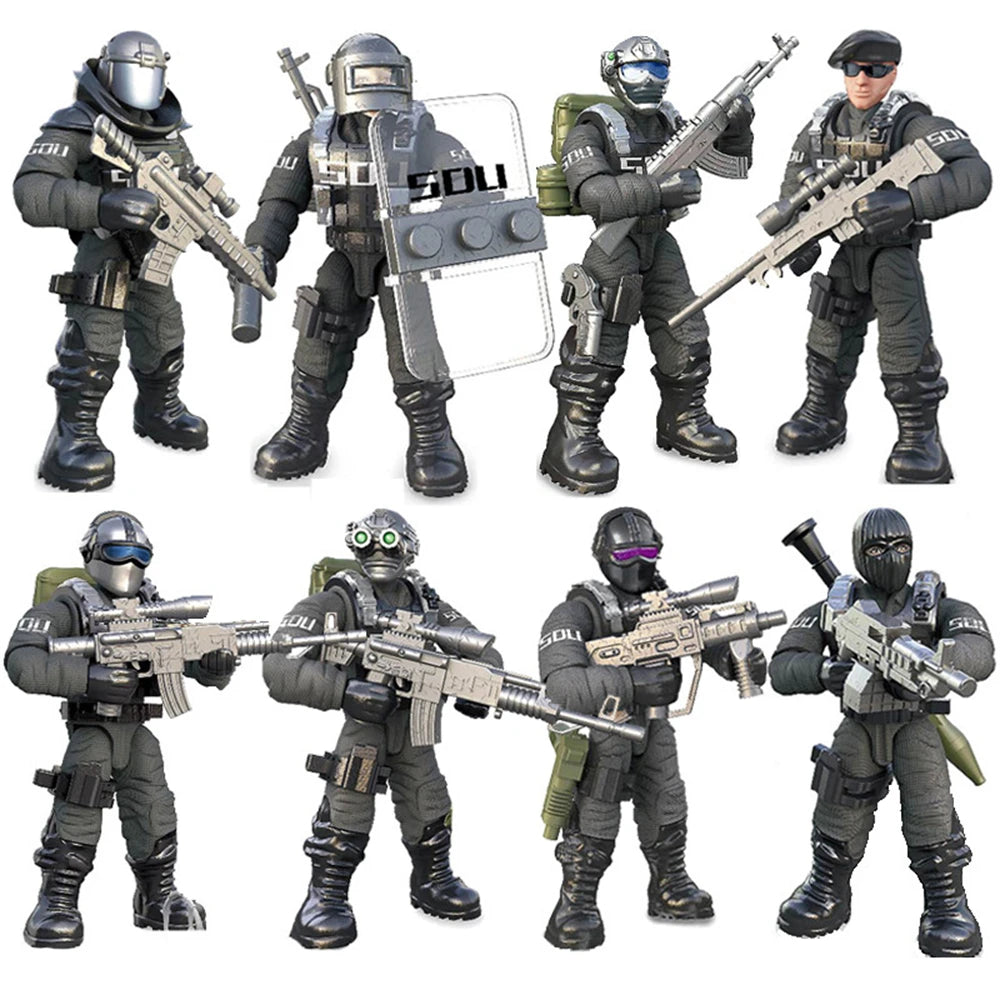 World War Building Blocks Military Soldiers Toy Figures Army Set