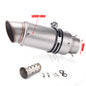 Universal Stainless Steel Slip-On Exhaust Muffler Carbon Look with DB Killer 51-60mm