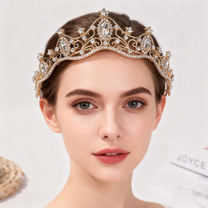 Korean Style Girl Bridal Tiara Hair Accessory for Weddings and Parties