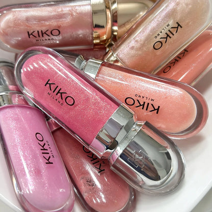Kiko 3D Mirror Lip Gloss Waterproof Non-Stick Red Shiny Lip Glaze 6.5ml