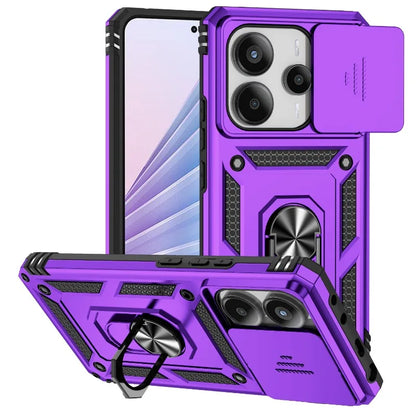 Xiaomi Redmi Note 10-14 Pro Shockproof Case Magnetic Ring Camera Cover