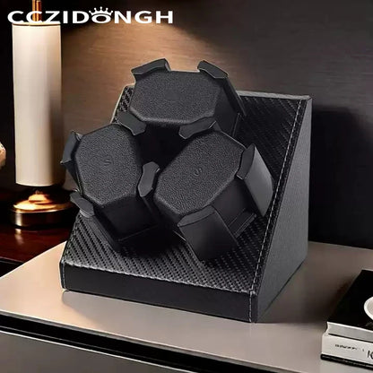 Utomatic Watch Box Winder for Mechanical Watches Desktop Storage 20x19cm