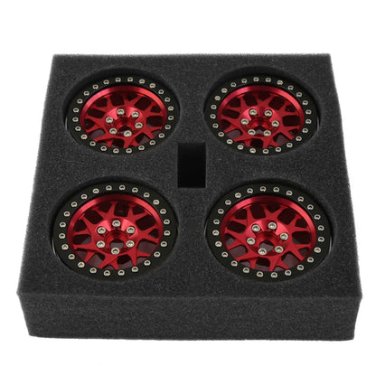 4pcs CNC Aluminum 2.2 Beadlock Wheel Rims for 1/10 RC Crawler SCX10 TRX4
