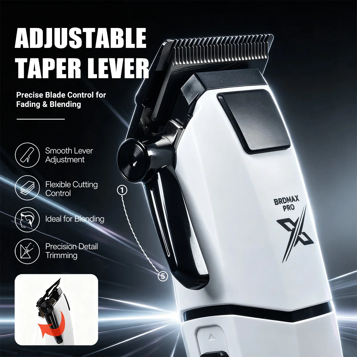 Hair Clipper Electric Trimmer for Men Barber Cutting Machine Cordless
