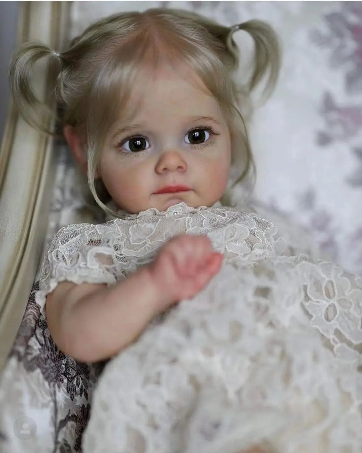 60CM Maggie Handmade High Quality Soft Vinyl Silicone Reborn Toddler Detailed Lifelike Hand-rooted hair Collectible Art Doll-EXPROTAS
